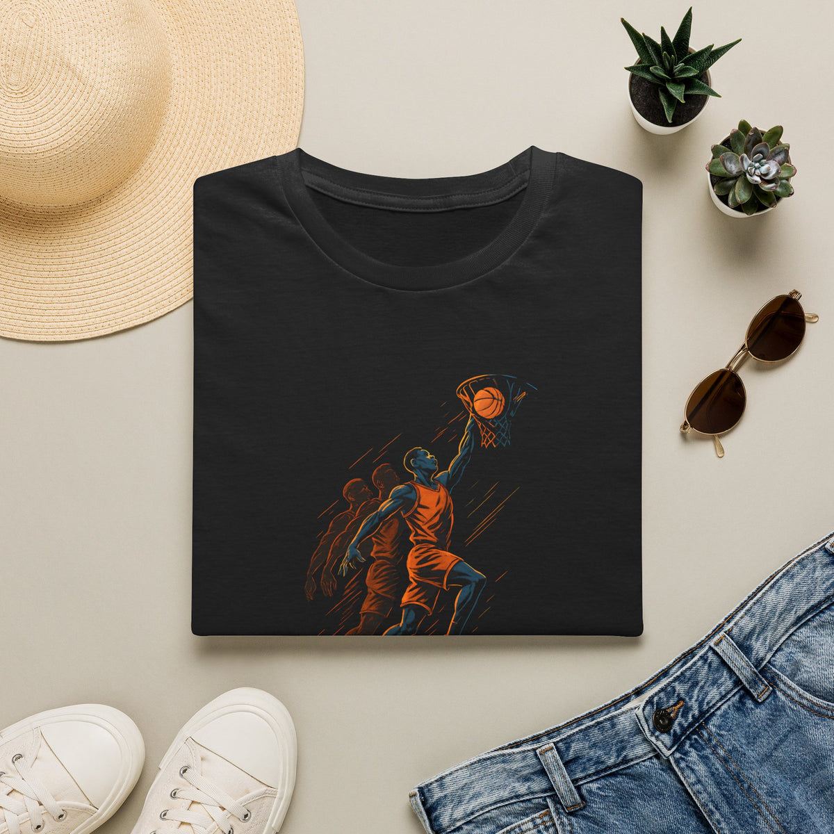 Basketball Dunk Scene T-Shirt