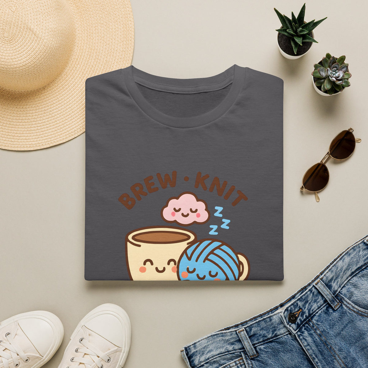 Brew Knit Sleep Repeat T-Shirt