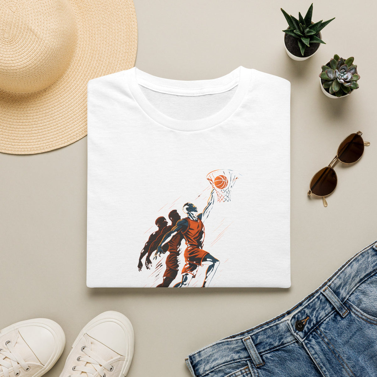 Basketball Dunk Scene T-Shirt