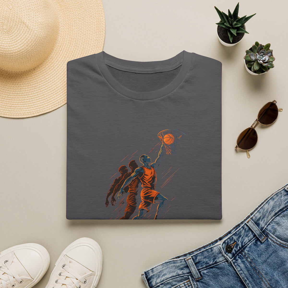 Basketball Dunk Scene T-Shirt