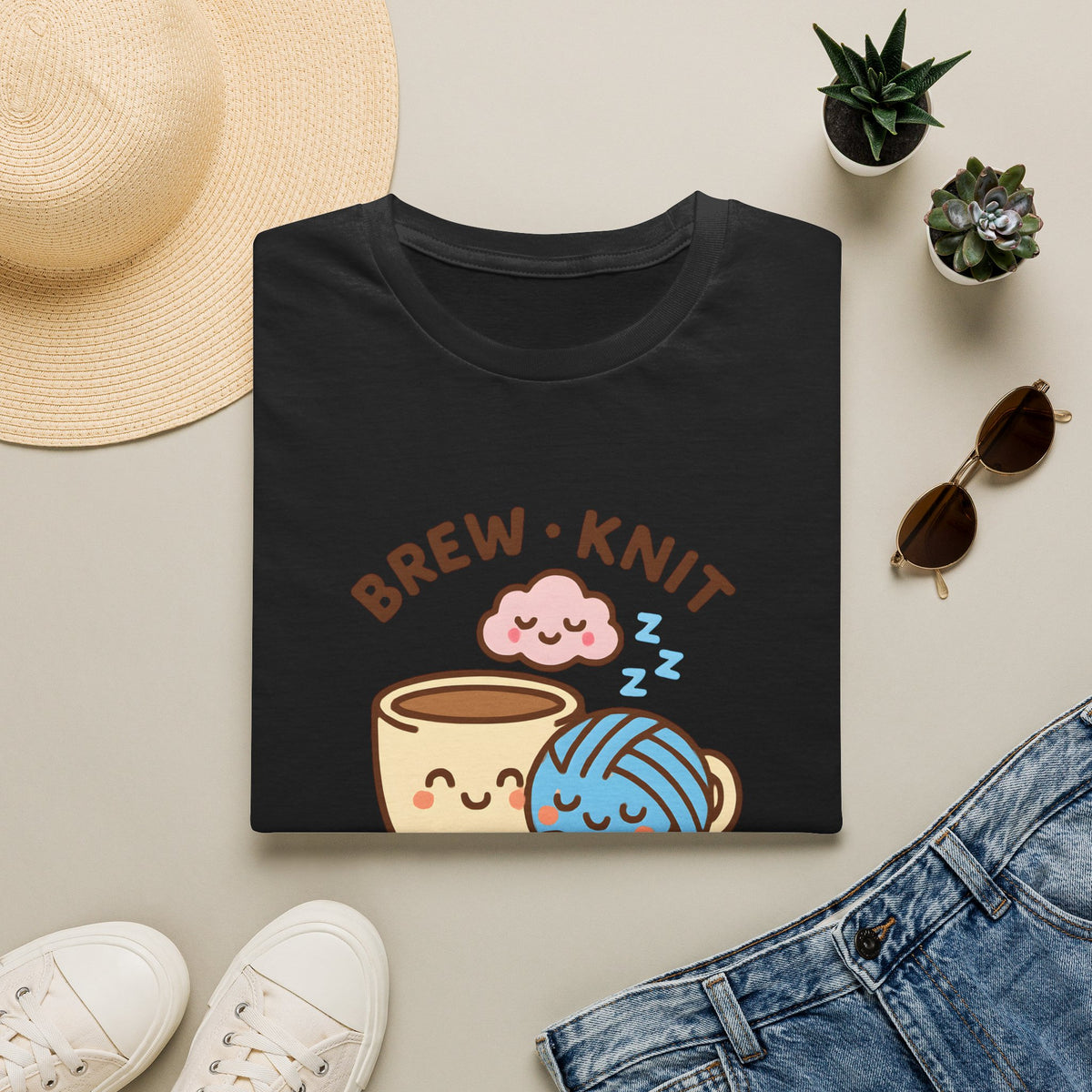 Brew Knit Sleep Repeat T-Shirt