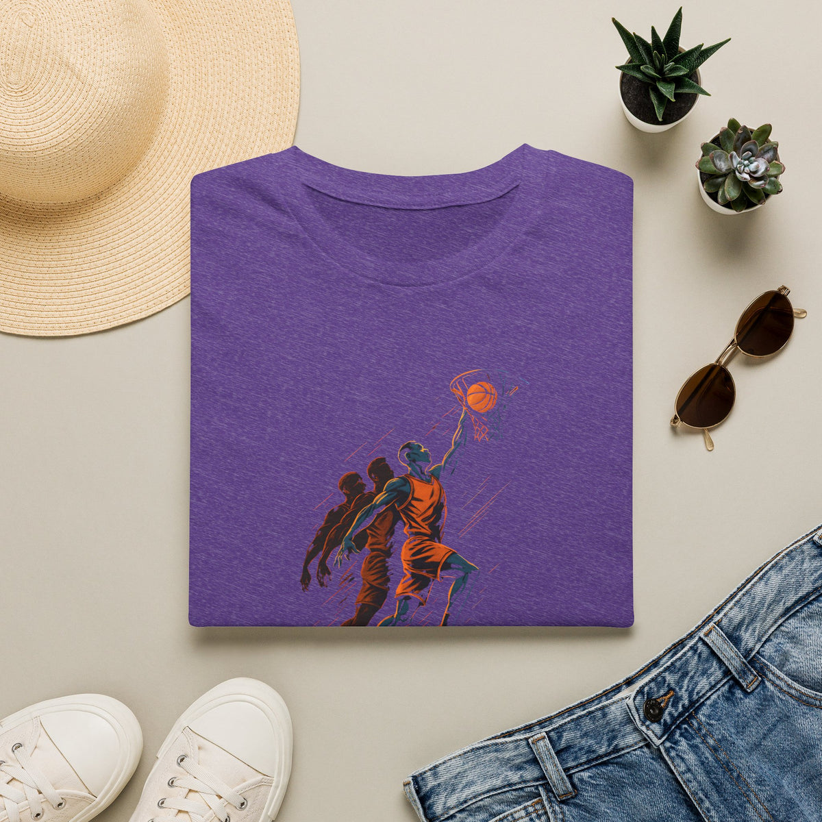 Basketball Dunk Scene T-Shirt