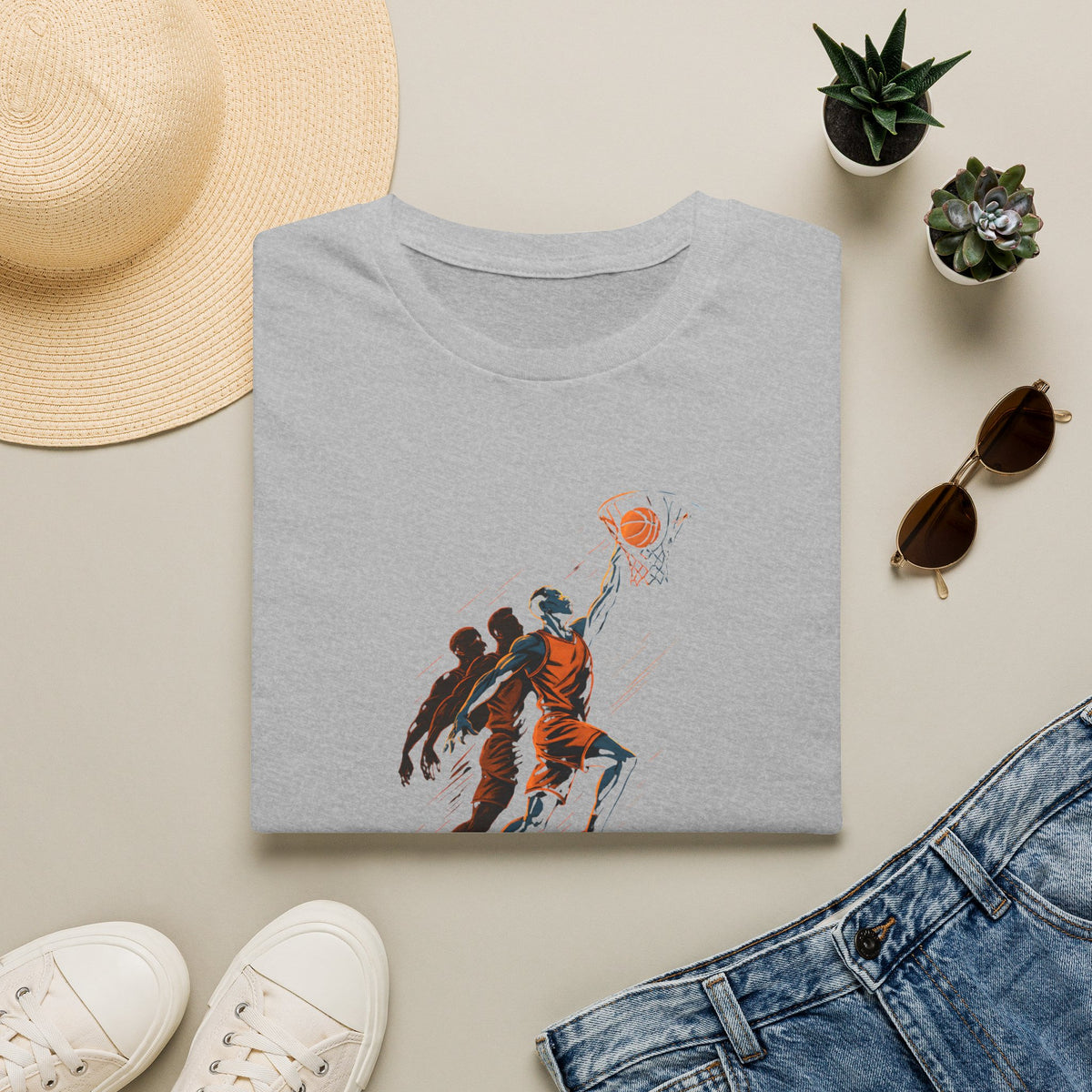 Basketball Dunk Scene T-Shirt