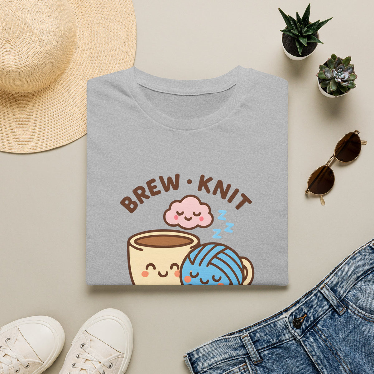 Brew Knit Sleep Repeat T-Shirt