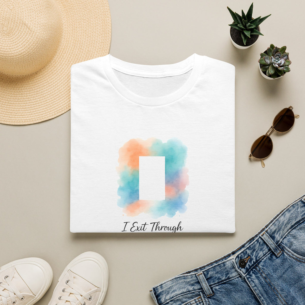 Watercolor Photo Frame T-Shirt